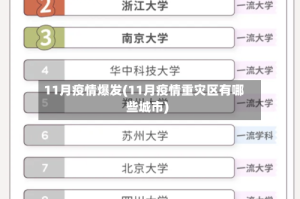 11月疫情爆发(11月疫情重灾区有哪些城市)