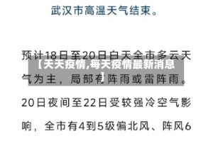 【天天疫情,每天疫情最新消息】