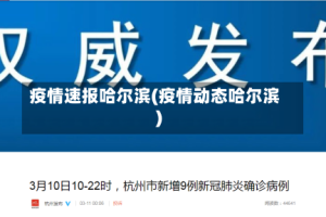 疫情速报哈尔滨(疫情动态哈尔滨)