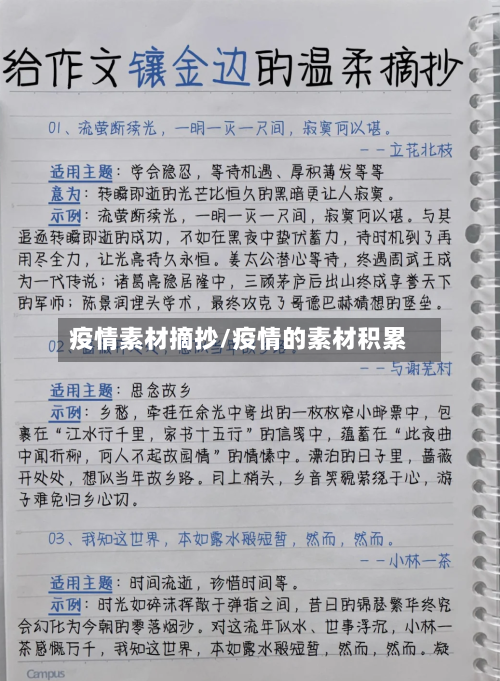 疫情素材摘抄/疫情的素材积累-第2张图片