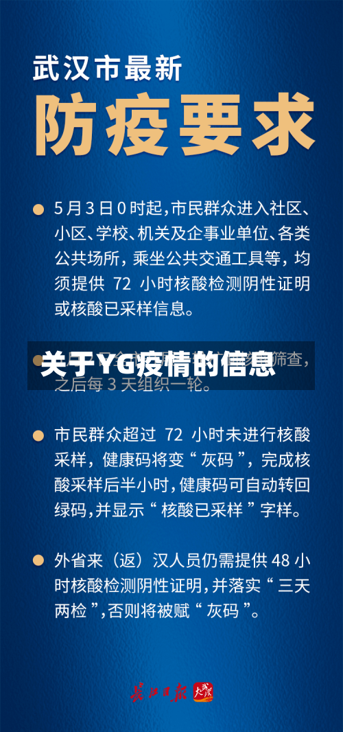 关于YG疫情的信息-第1张图片