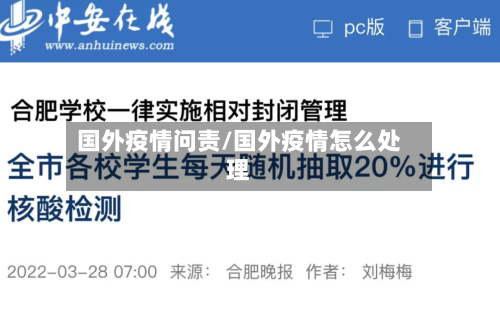 国外疫情问责/国外疫情怎么处理-第2张图片